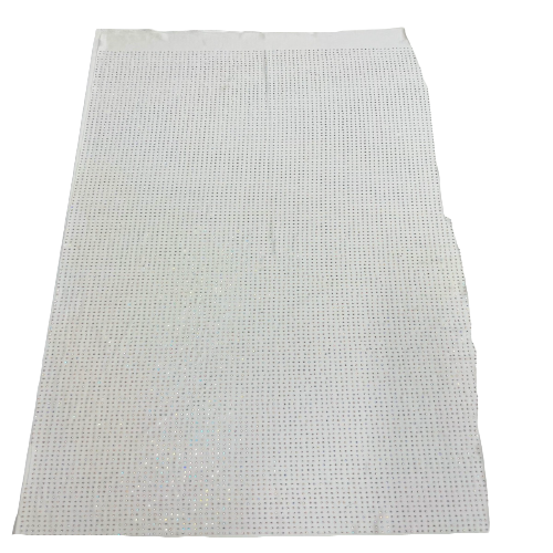Iridescent AB Rhinestone Spandex Fabric