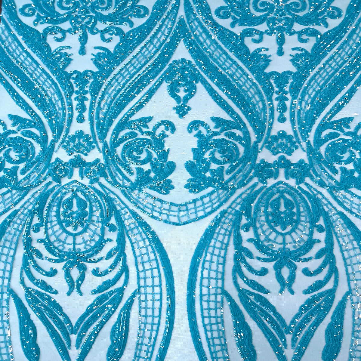 Catina Damask Stretch Sequins Fabric