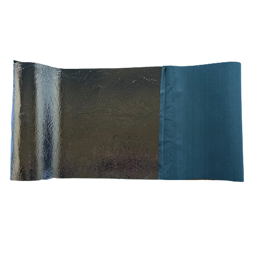 Crushed Distressed Foil Chrome Mirror Reflective Vinyl Fabric