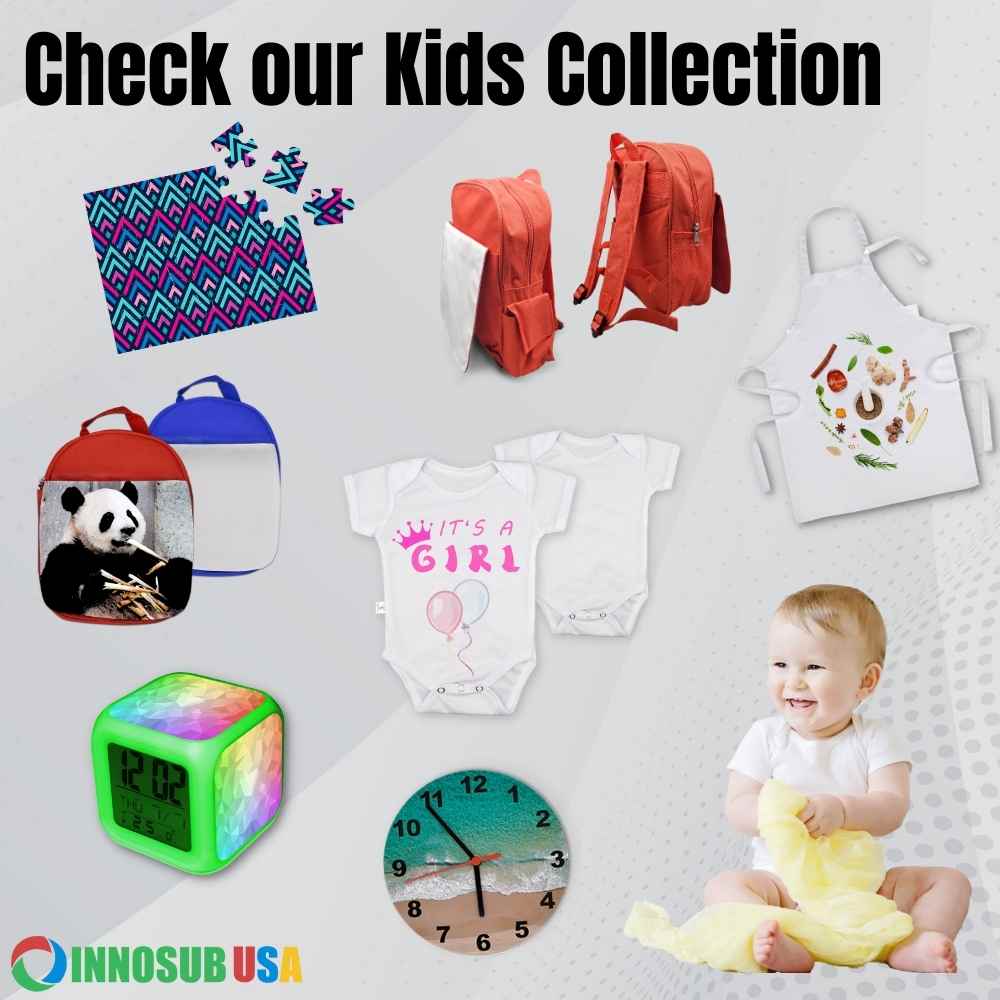 Sublimation Blank Baby Onesie Polyester White 100% polyester by INNOSUB USA