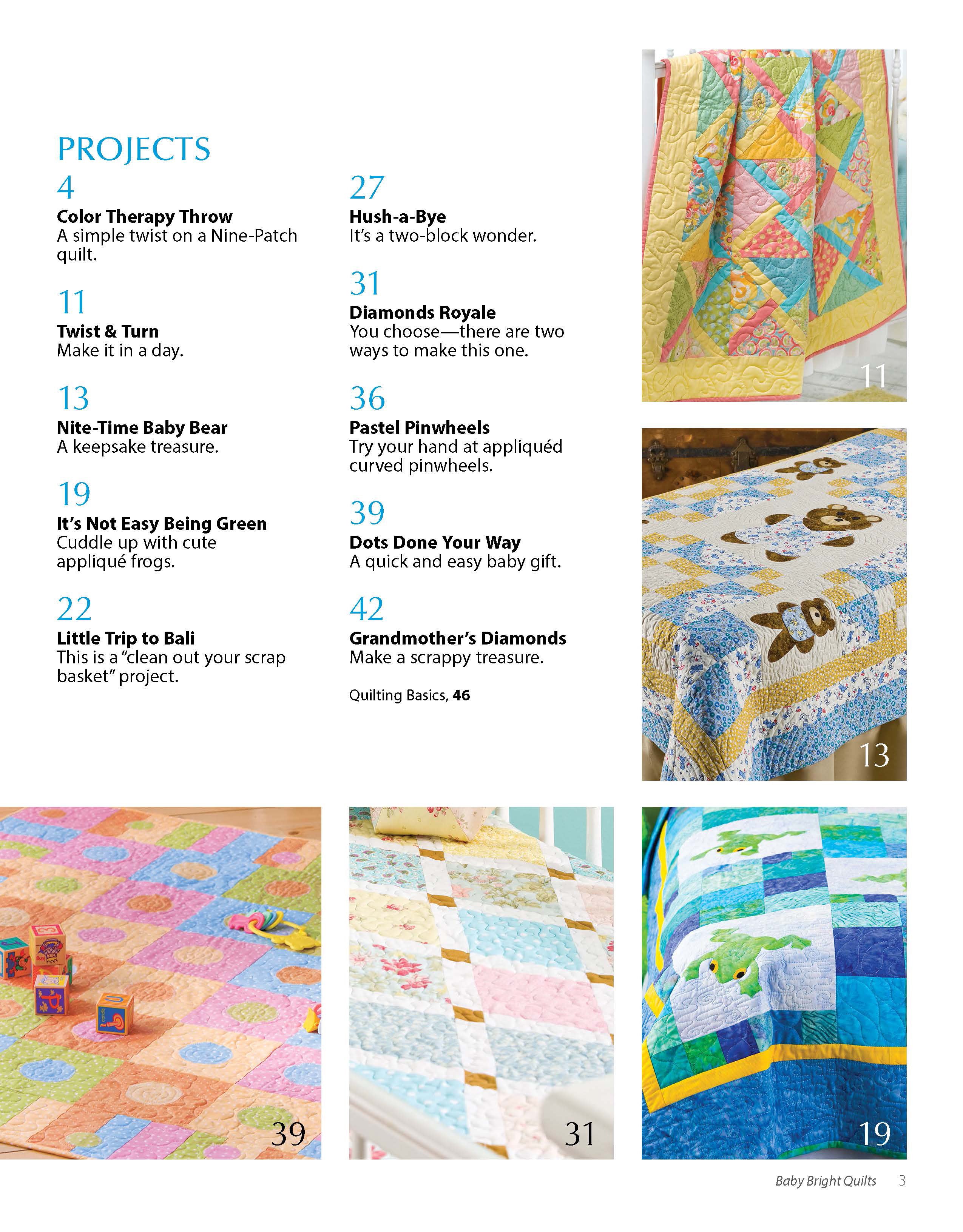 Baby Bright Quilts—Use Pops of Color in Stunning Baby Designs!