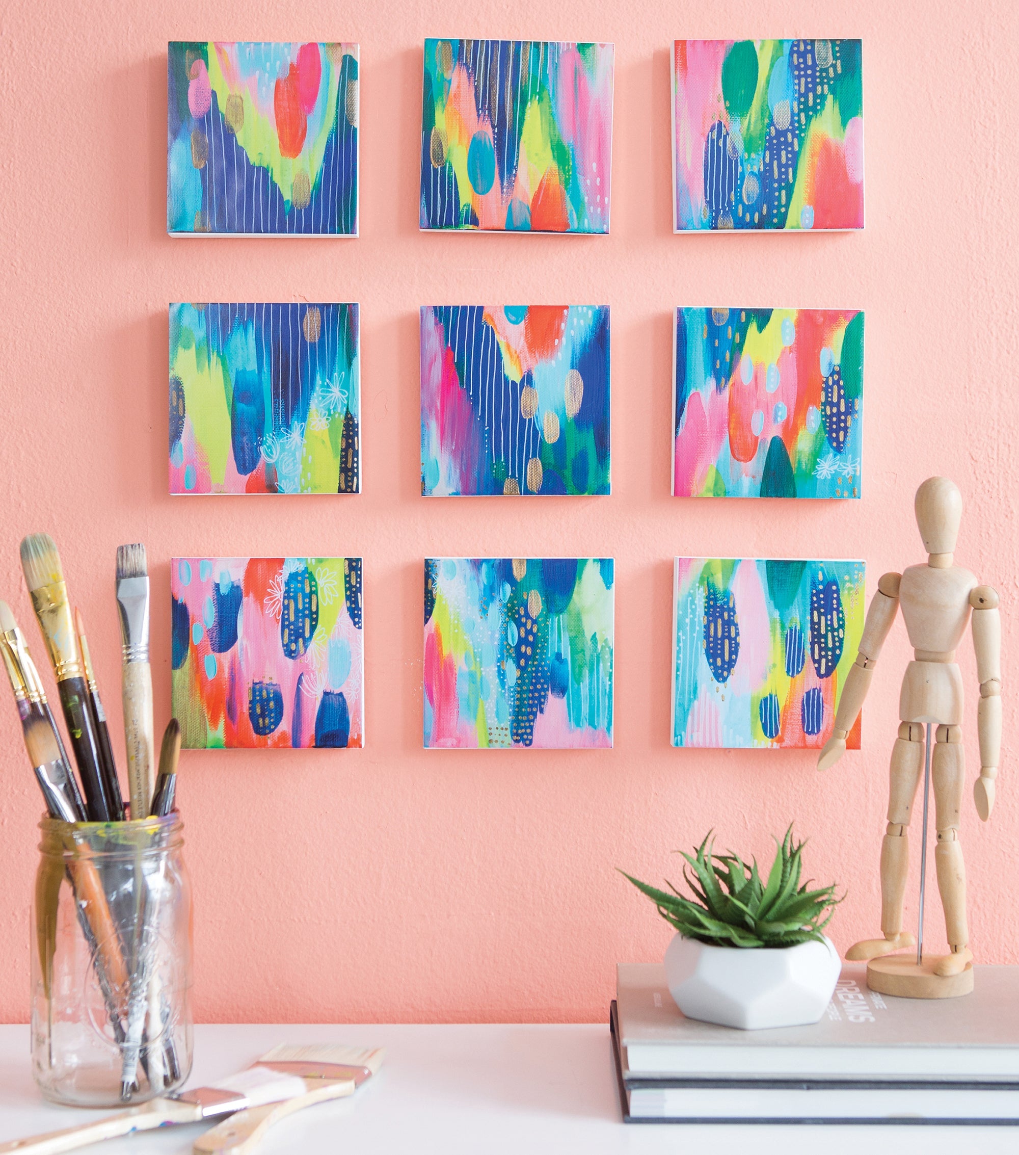 Happy Abstracts—Fearless Painting for True Beginners