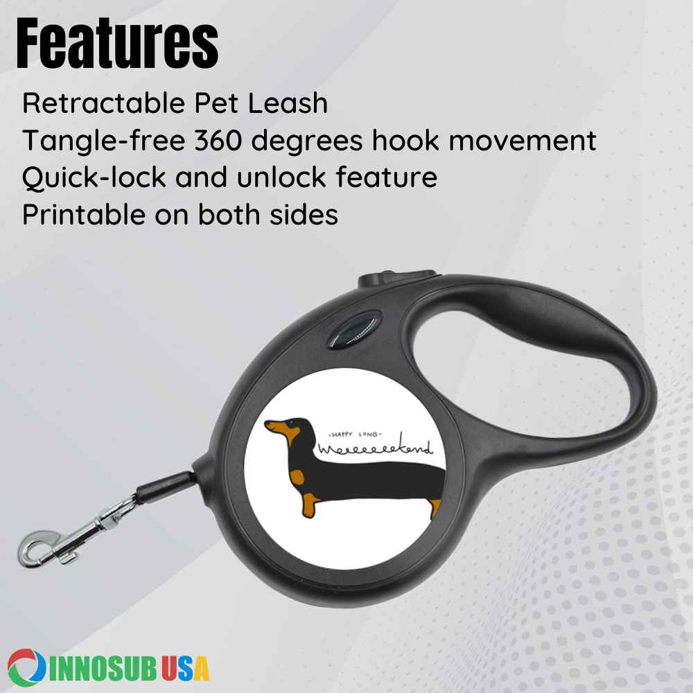 Sublimation Blank Pet Leash Retractable by INNOSUB USA