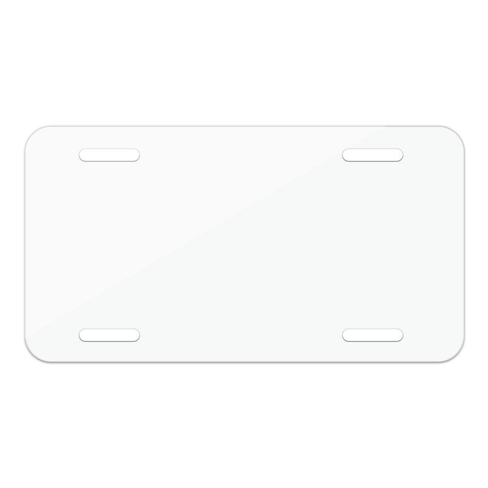 Sublimation License Plate Blank - White Gloss 12"x6" by INNOSUB USA