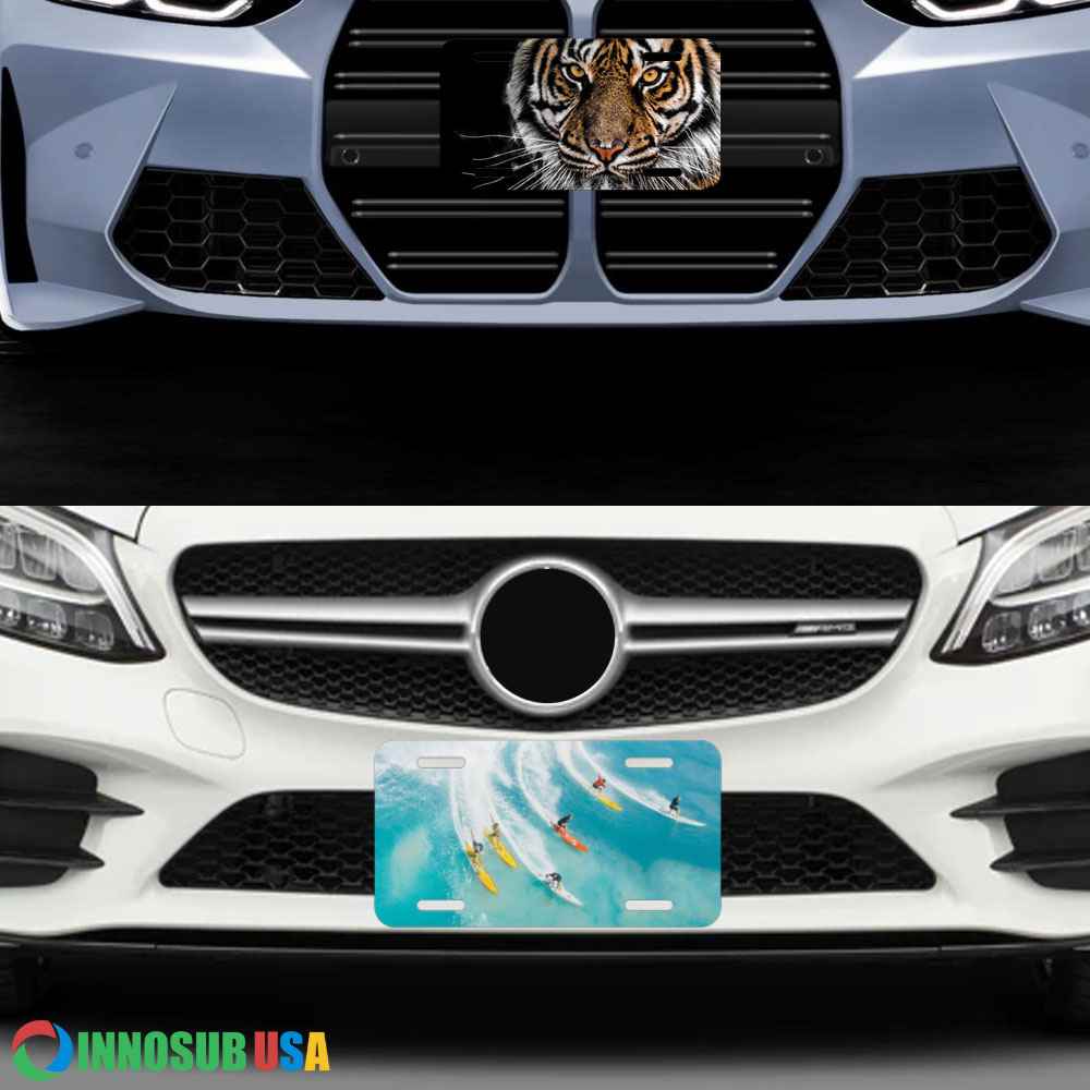 Sublimation License Plate Blank - White Gloss 12"x6" by INNOSUB USA
