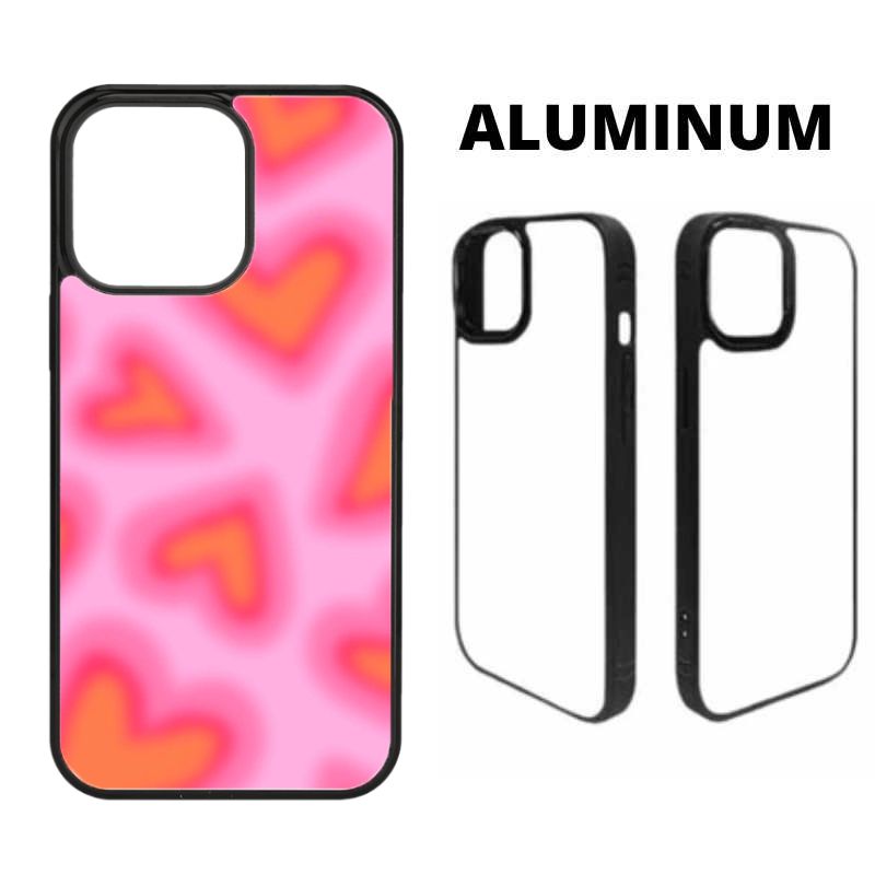 Sublimation Phone Rubber Cases for iPhone 16/15/14/13/12/11 | Aluminum Insert