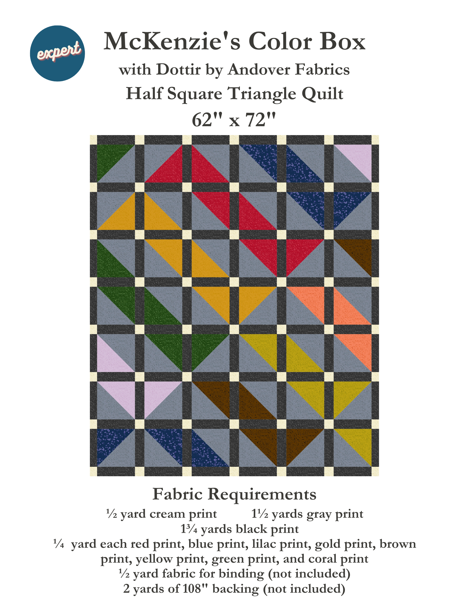 Color Box - Quilt Kit