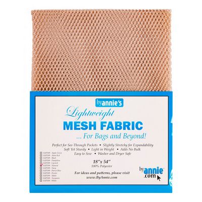 Lightweight Mesh Fabric, Natural, 18" x 54"