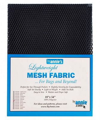 Lightweight Mesh Fabric, Navy, 18" x 54"