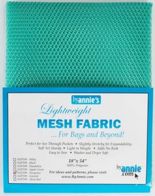 Lightweight Mesh Fabric, Turquoise, 18" x 54"
