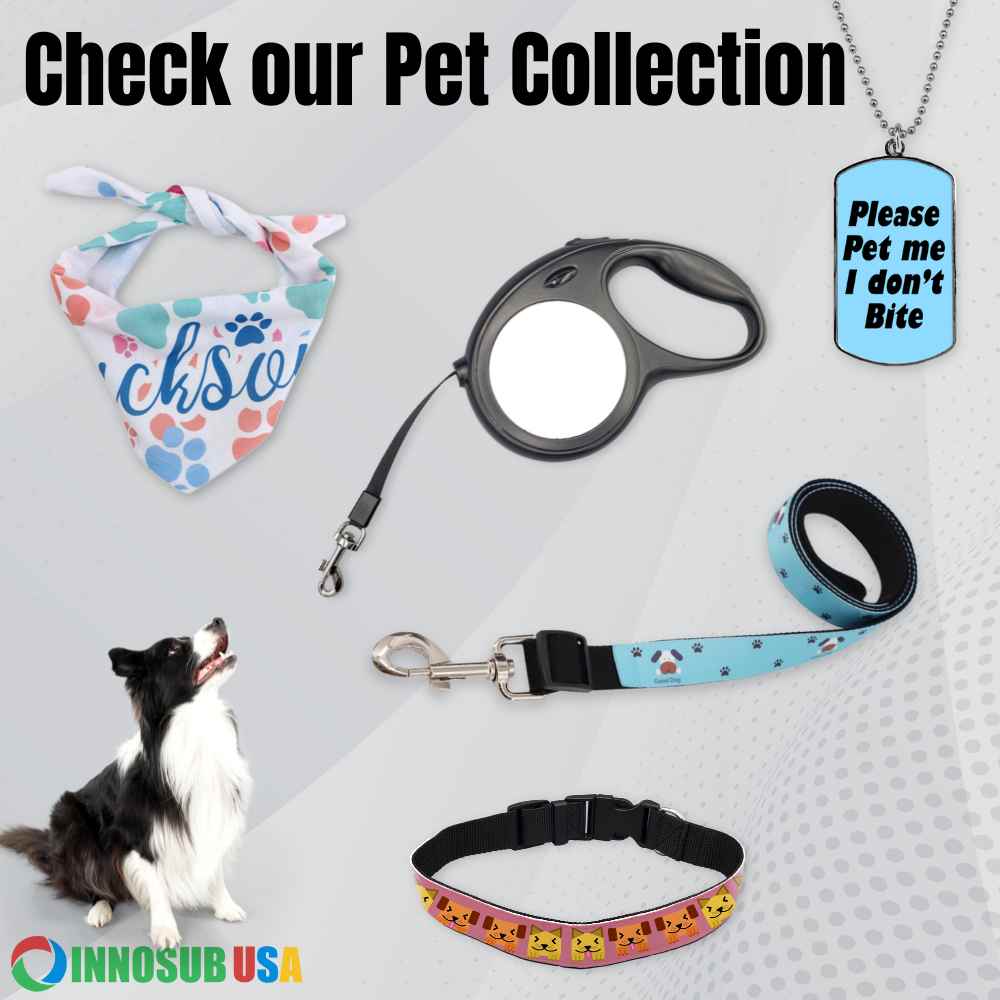 Sublimation Blank Pet Leash Retractable by INNOSUB USA