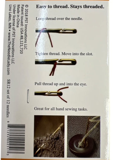 The Needle Lady's Side Threading Needles 12 pcs