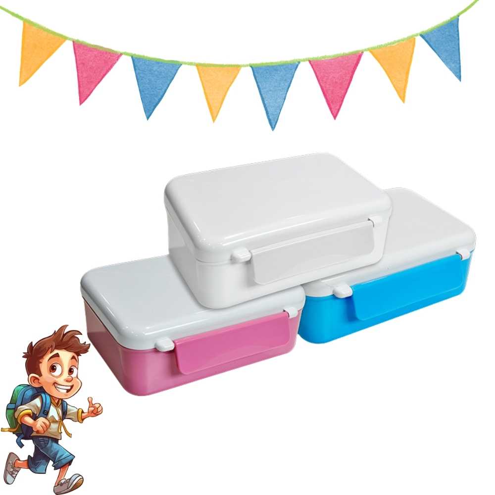 Sublimation Blanks Kids Lunch Box Polymer Double Locking (3D Sublimation )