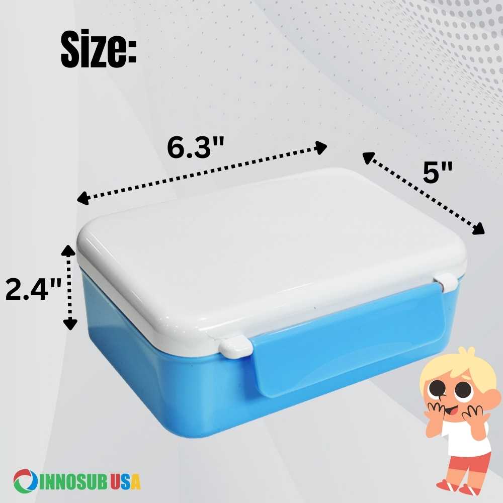 Sublimation Blanks Kids Lunch Box Polymer Double Locking (3D Sublimation )