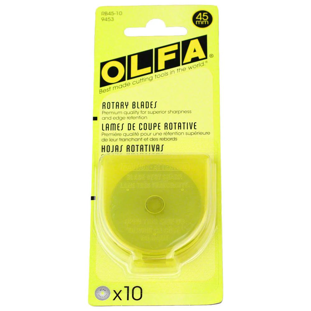 45mm Rotary Blades (10pk), Olfa #RB45-10