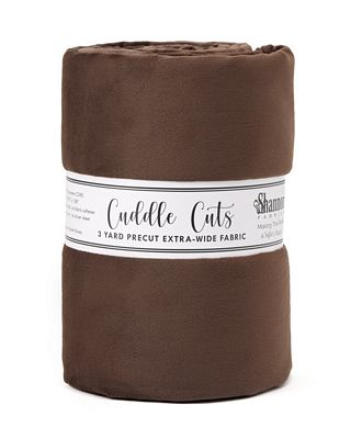Solid Cuddle Wideback 3 Yard Cut - Brown