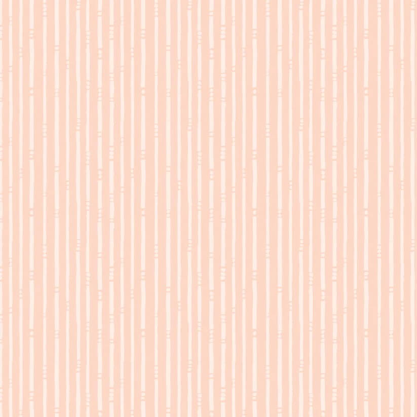 Serenity Blooms - Stripes - Peach