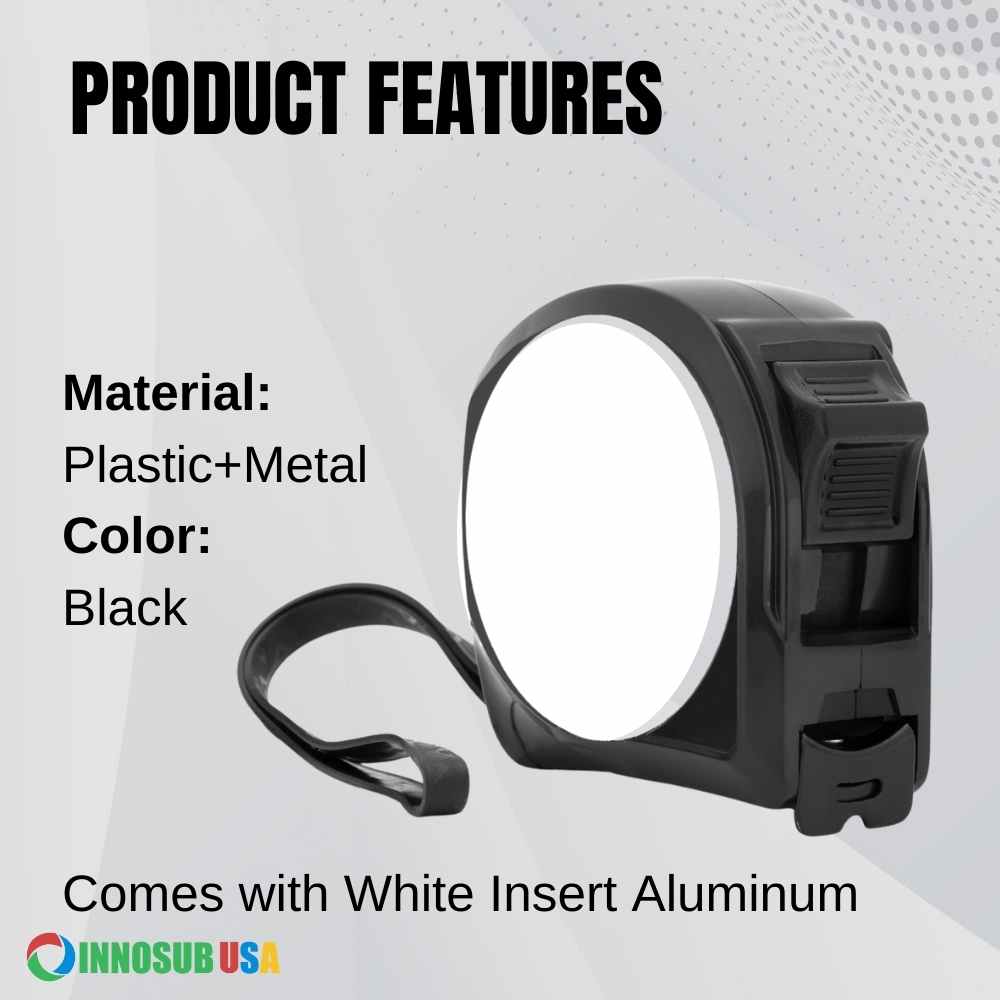 Sublimation Measuring Tape Blanks with Aluminum insert 16 Feet/5M lon (show- Inch / Cm )