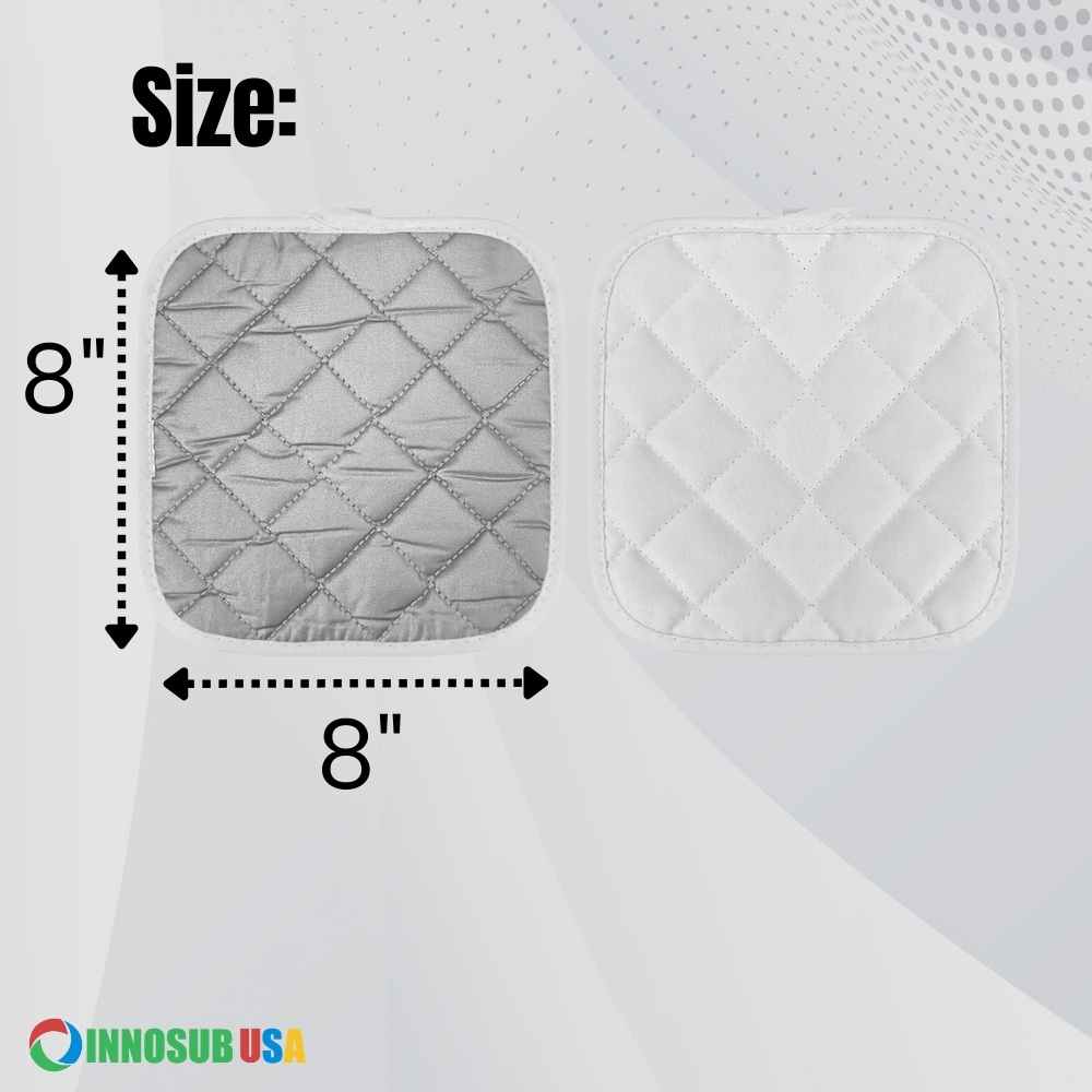 Sublimation Blanks Linen Pot Holder 8x8" | Oven Mitt - Kitchen Oven Hot Pads in Style