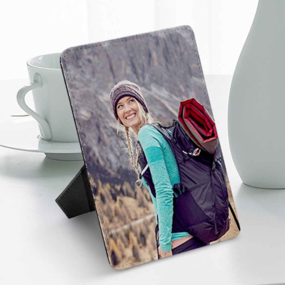 Sublimation Blanks Pu Leather Photo Frame 5x7" with Stand - Frame Collage Display