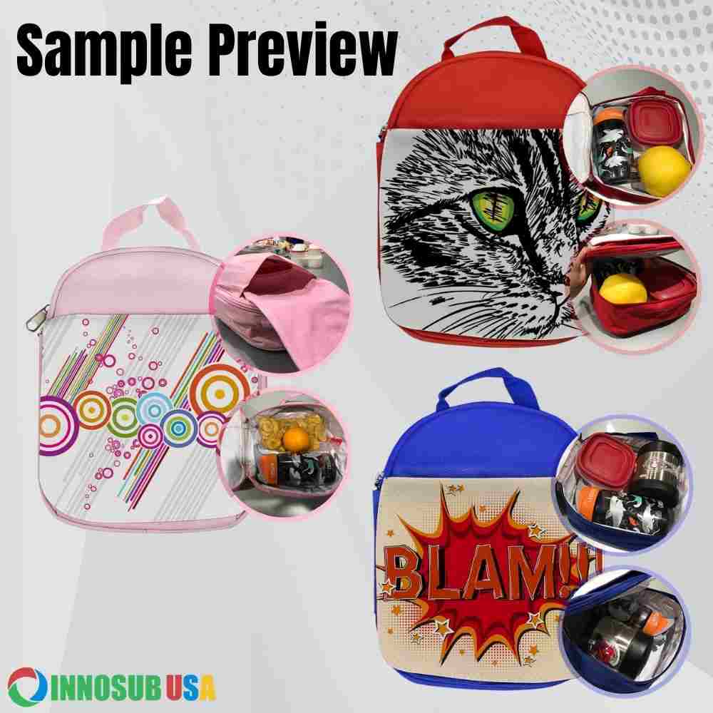 Sublimation Blanks Lunch Bag | Kids Lunch Box |DIY Sublimation Printing