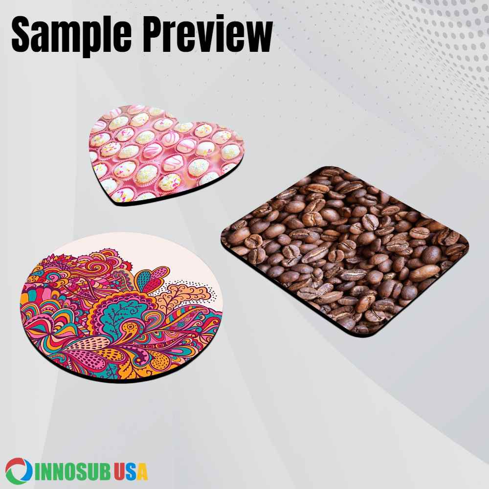Sublimation MDF Coaster Blanks | Heat Press | Diy by INNOSUB USA