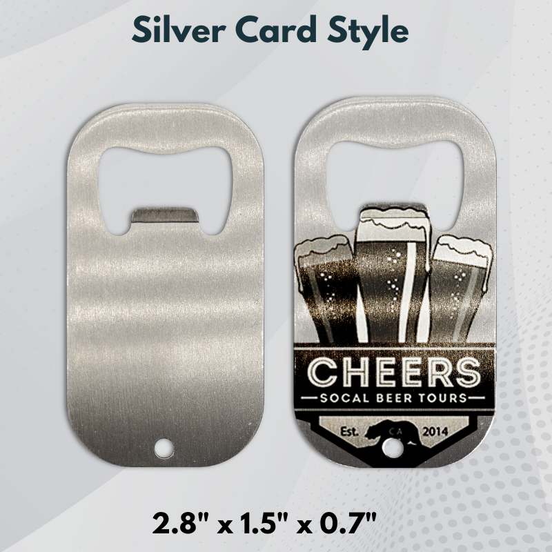 Sublimation blanks Bottle Opener Blanks | Print 2 Sided |Silver |White | by INNOSUB USA