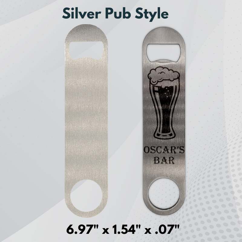 Sublimation blanks Bottle Opener Blanks | Print 2 Sided |Silver |White | by INNOSUB USA