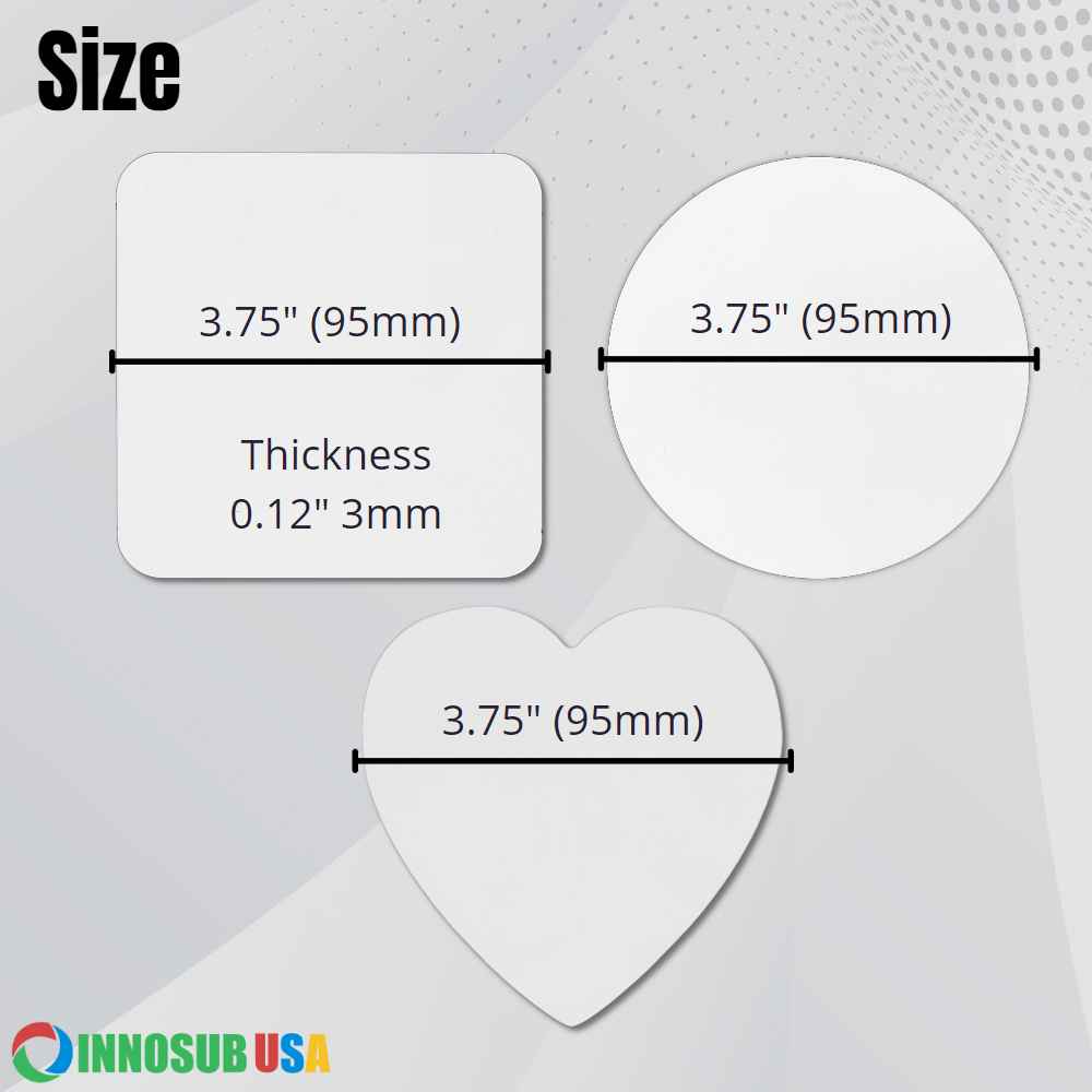 Sublimation MDF Coaster Blanks | Heat Press | Diy by INNOSUB USA