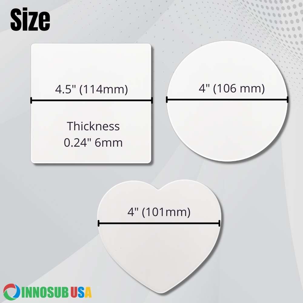 Sublimation Sandstone Coaster Blanks | Bar Coaster Blank by INNOSUB USA