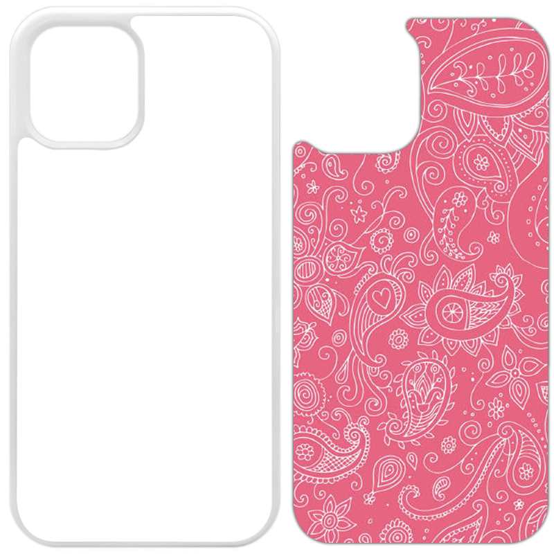Sublimation Phone Rubber Cases for iPhone 16/15/14/13/12/11 | Aluminum Insert