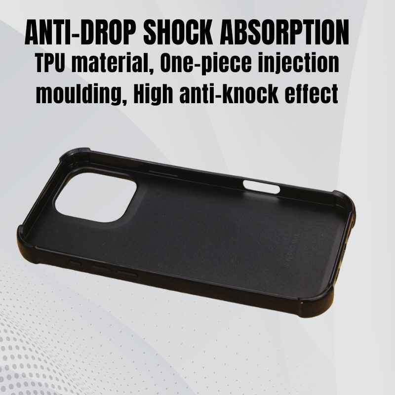 Sublimation Blanks 2D Bumper Anti-Shock Case for iPhone 15/16 Series - With White Glossy Aluminum Insert