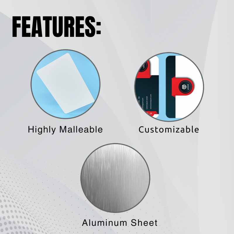 Sublimation Blanks Aluminum Business Card-Sublimation Business Cards Double Sided White