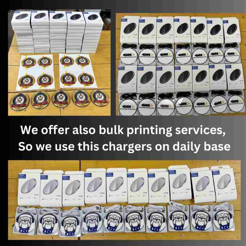 Sublimation Blanks Wireless Charger Pad – 10W Sublimacion Rapido Charge LED Pad Compatible with iPhone, Samsung