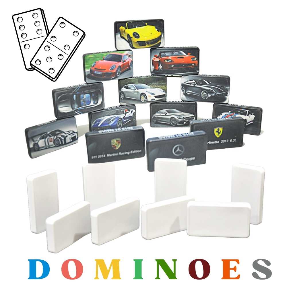 Sublimation Blanks Dominoes - Polymer Domino Game Set