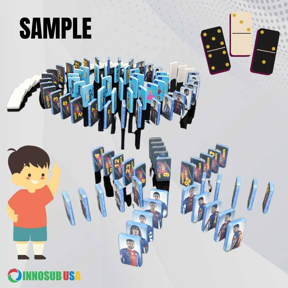 Sublimation Blanks Dominoes - Polymer Domino Game Set