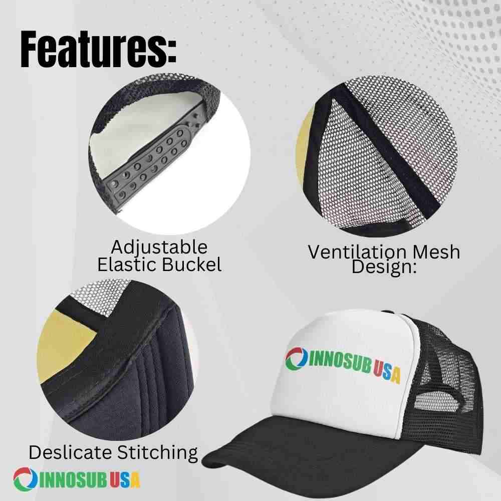 Sublimation Mesh Hat - Black
