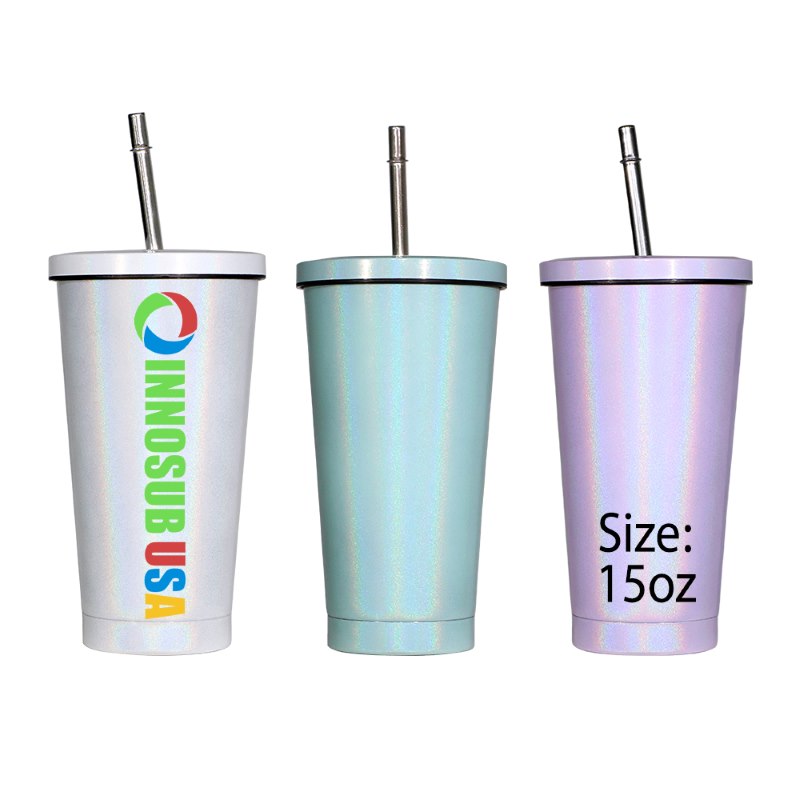 Sublimation Tumbler 15 Oz Blanks | Glitter Finish by INNOSUB USA