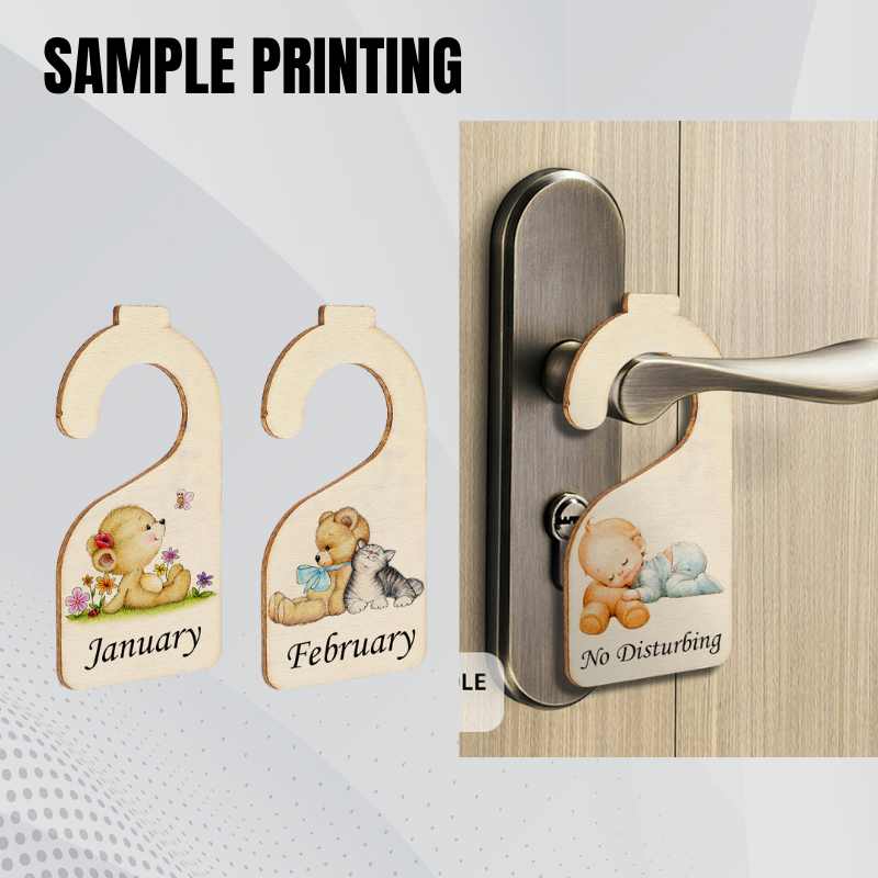Sublimation Wood Dividers Blank For Newborn Closet Clothing
