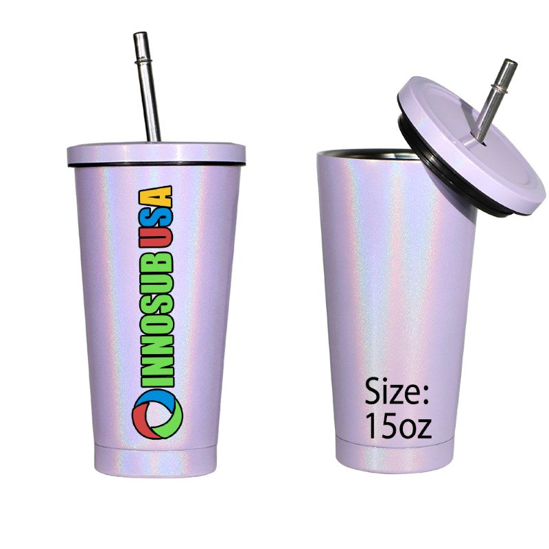 Sublimation Tumbler 15 Oz Blanks | Glitter Finish by INNOSUB USA