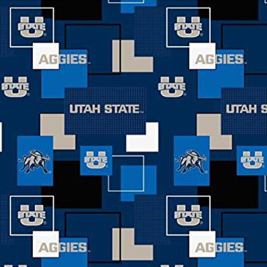 Utah State Aggies - Block Print (3-Yard Pack)