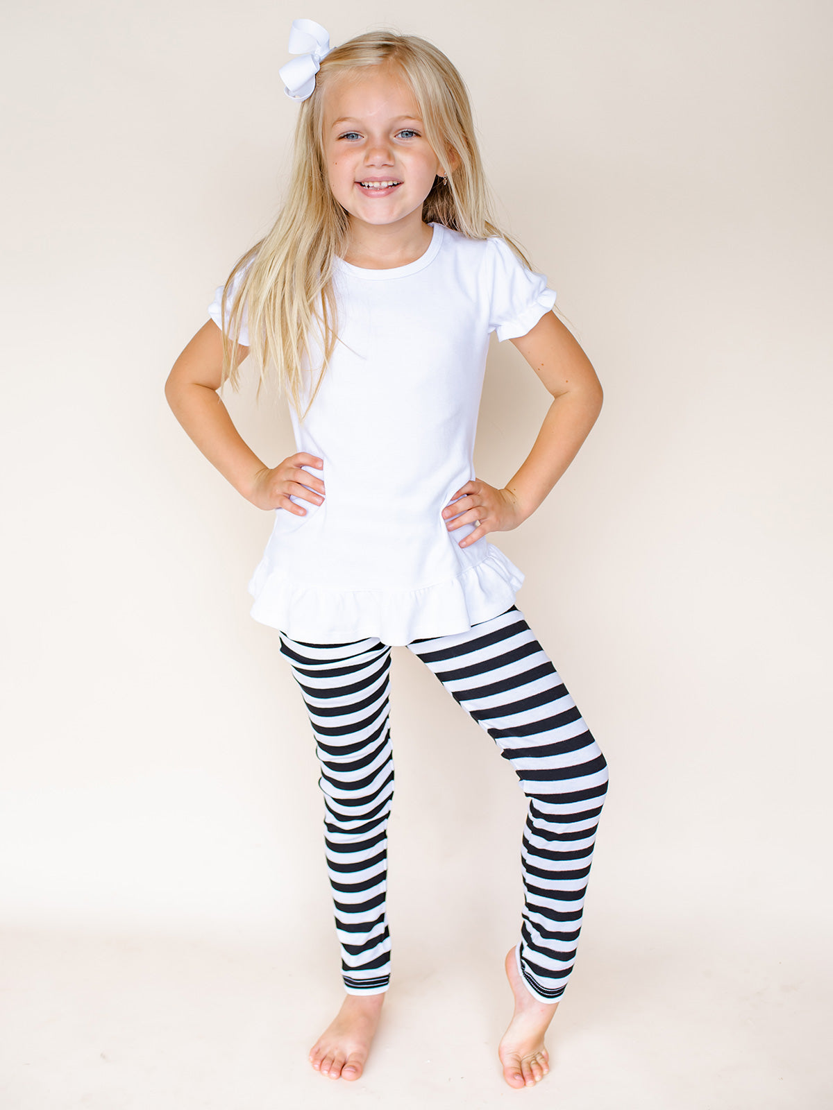 Unisex Striped Leggings