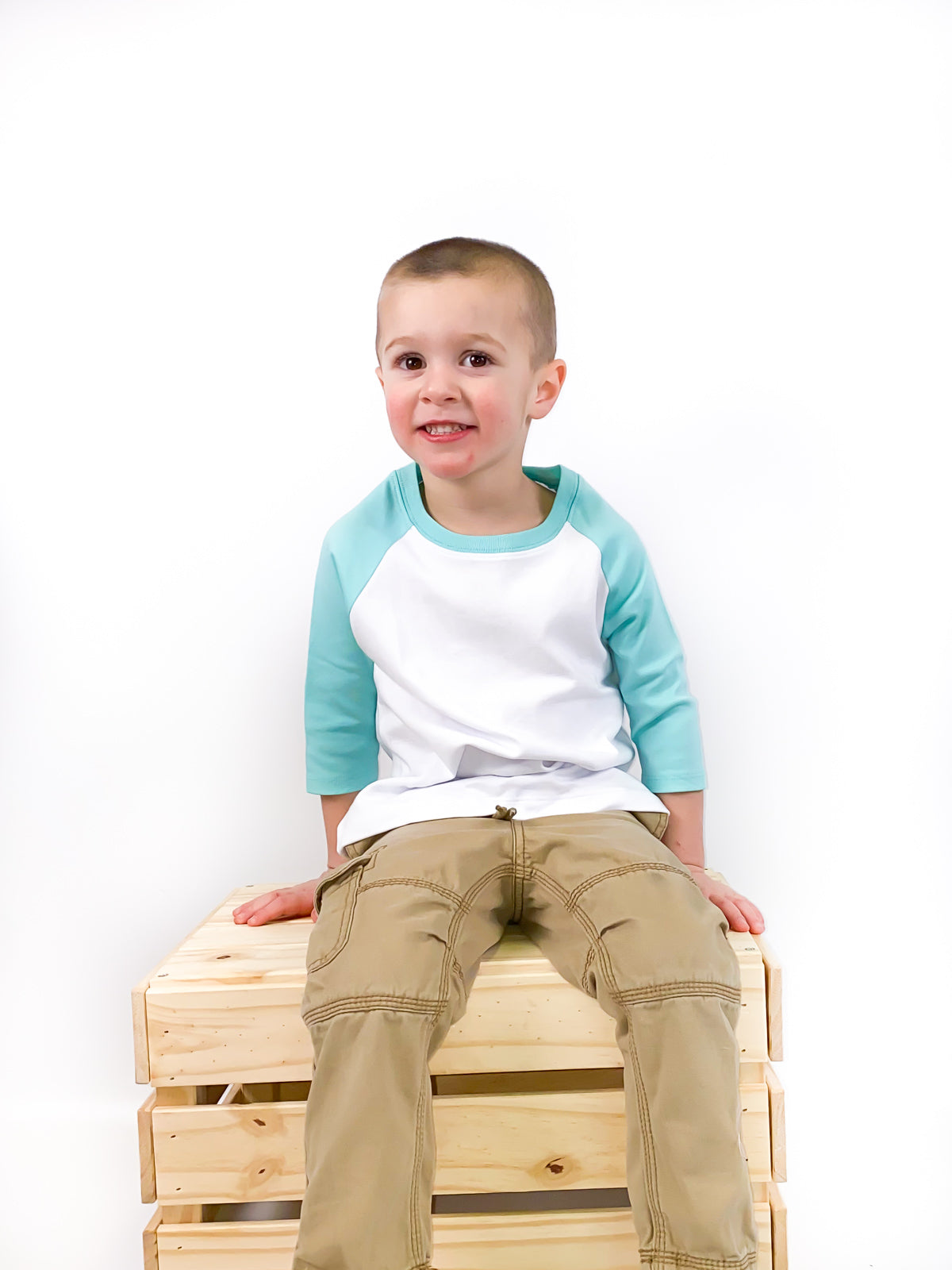 Unisex Raglan Shirt with White Body (Youth) by