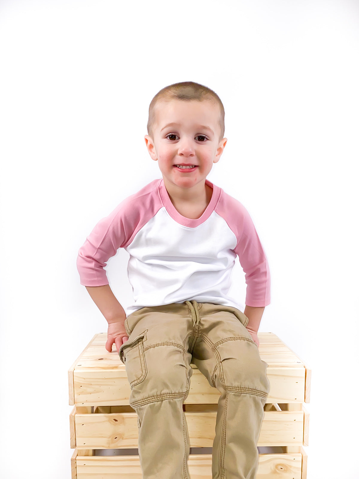 Unisex Raglan Shirt with White Body (Youth) by