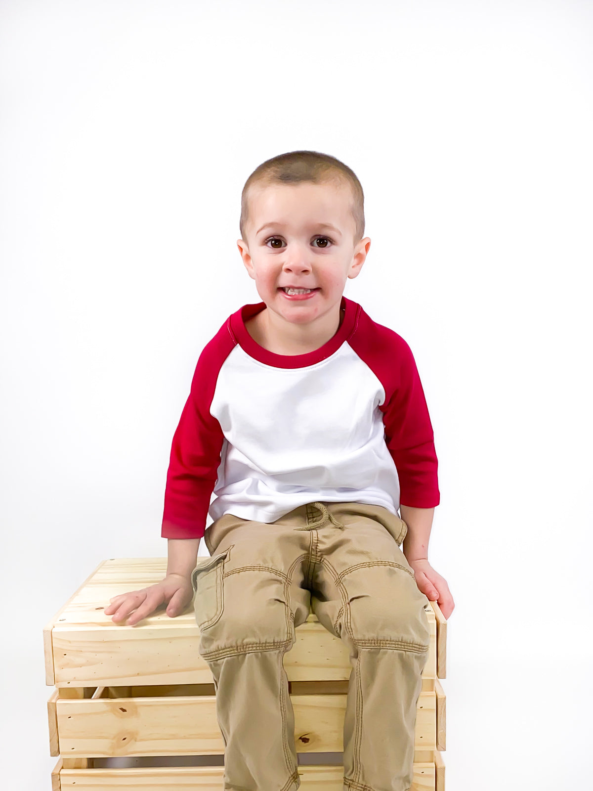 Unisex Raglan Shirt with White Body (Youth) by