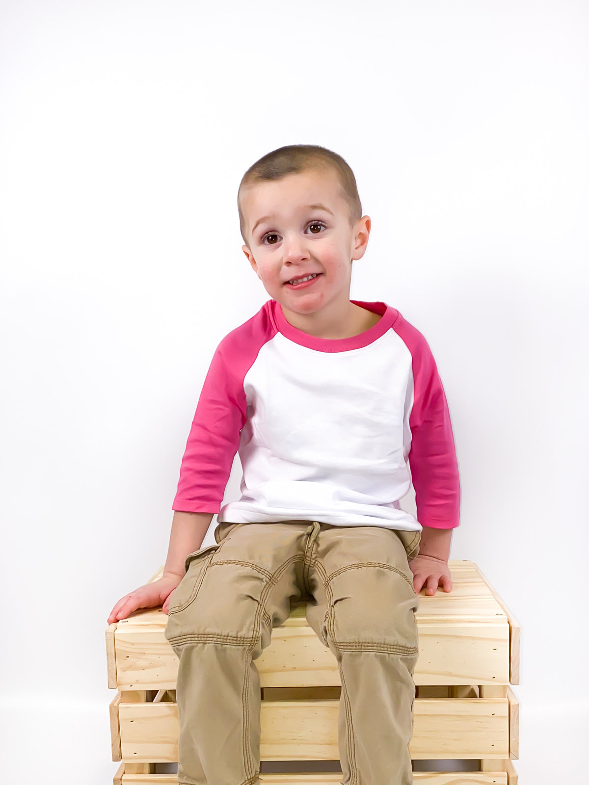 Unisex Raglan Shirt with White Body (Youth) by