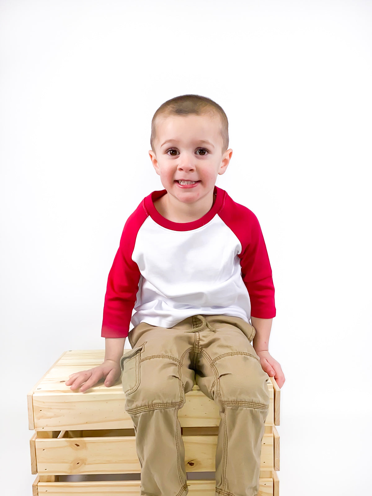 Unisex Raglan Shirt with White Body (Youth) by