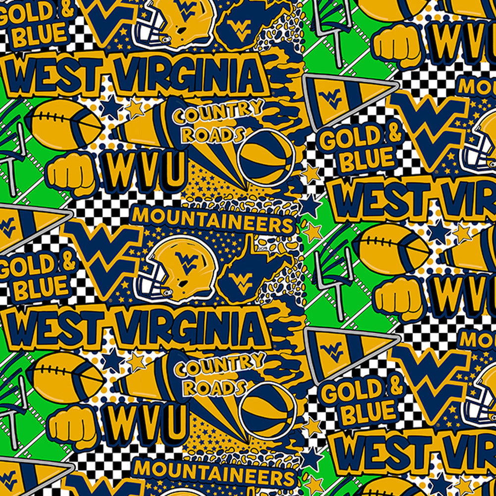 West Virginia Mountaineers - Pop Art