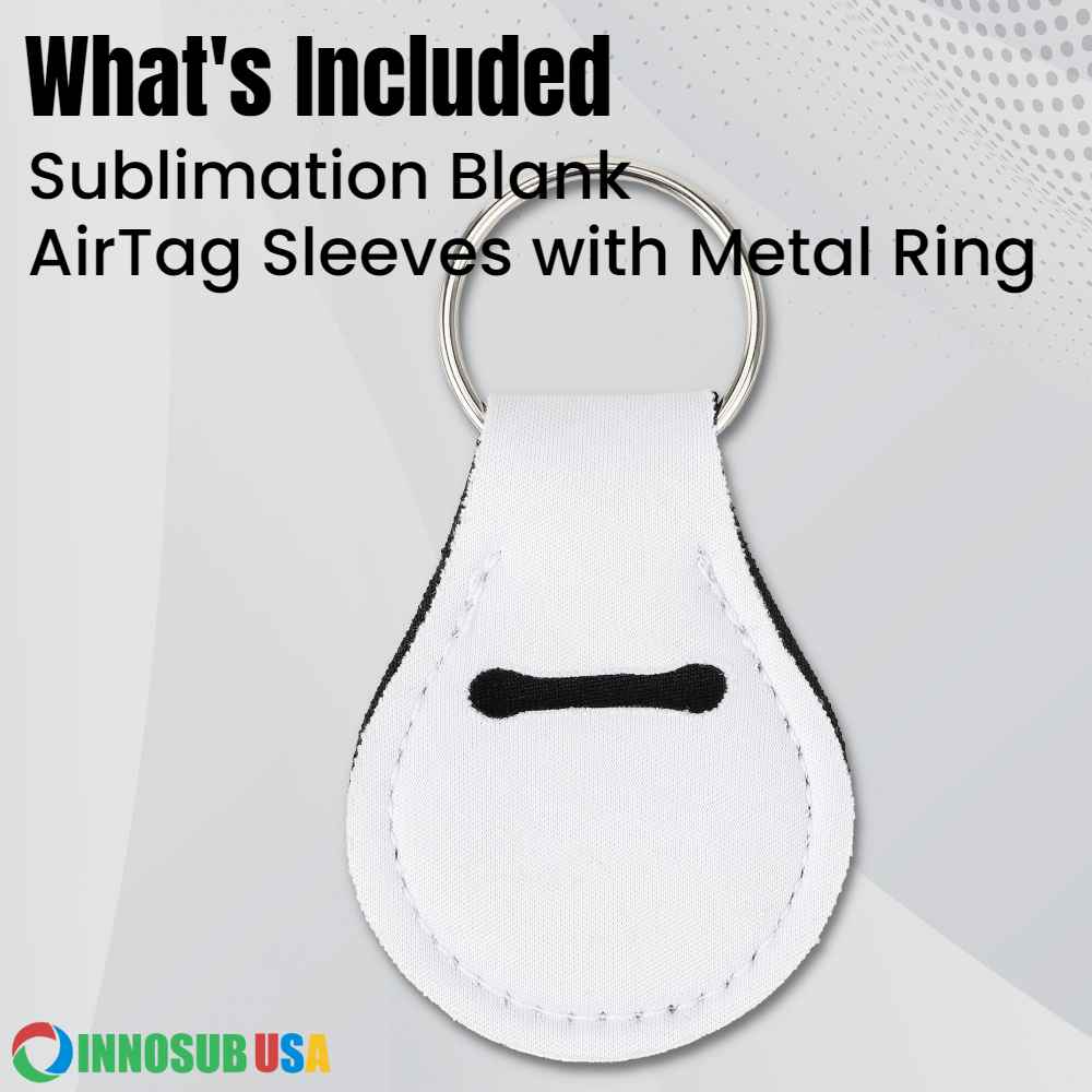 Sublimation Blanks Air Tag Sleeve Holder Case Neoprene by INNOSUB USA