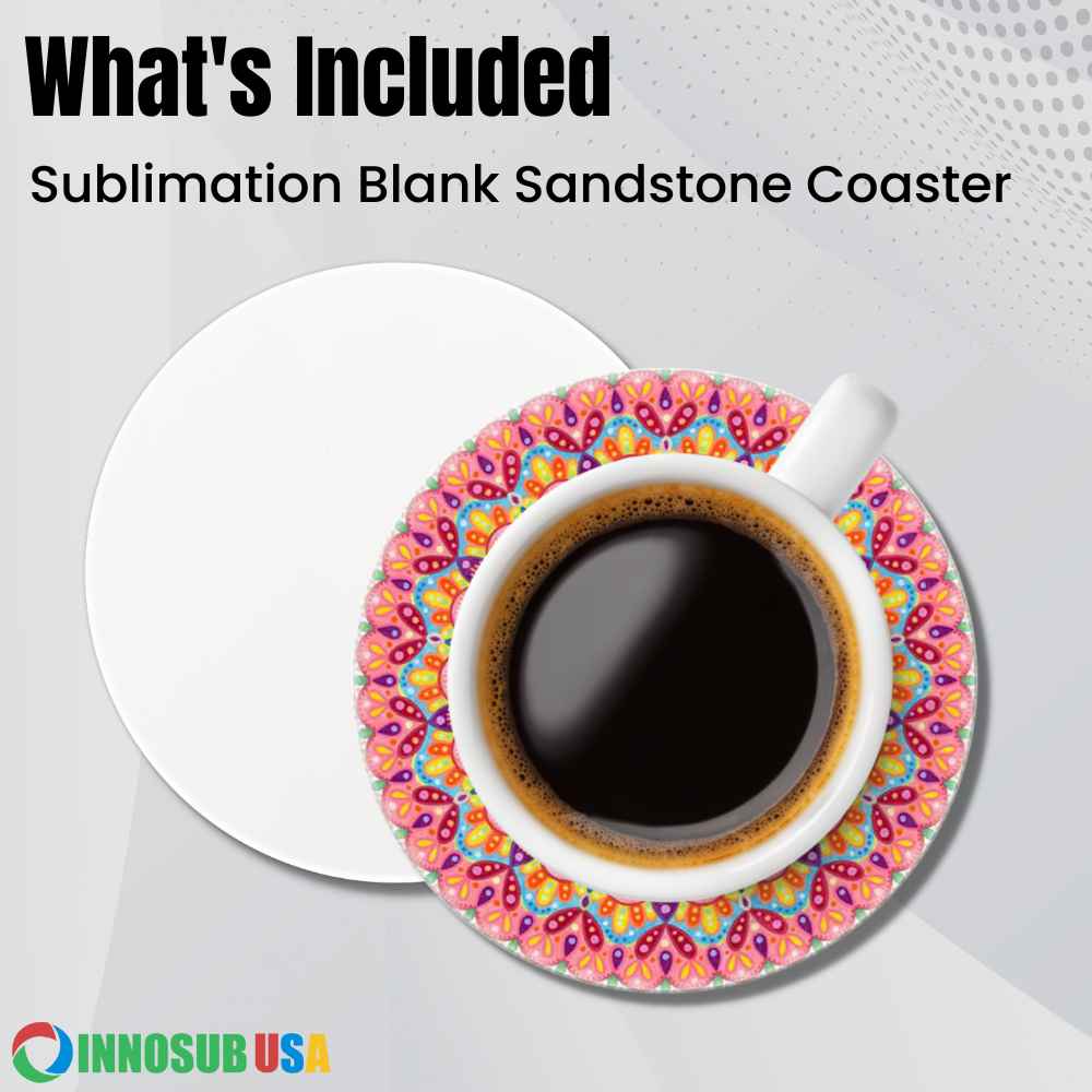 Sublimation Sandstone Coaster Blanks | Bar Coaster Blank by INNOSUB USA
